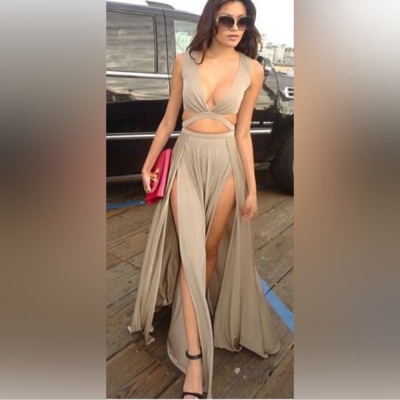 Abyss by Abby XS Dress Crave Gown Double Slit - Picture 4 of 4